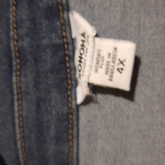 Plus Size 4X Sonoma Goods For Life Button Front Denim Blue Jean Jacket - Picture 6 of 6